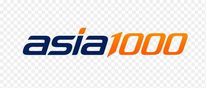 Logo asia1000 berwarna neon